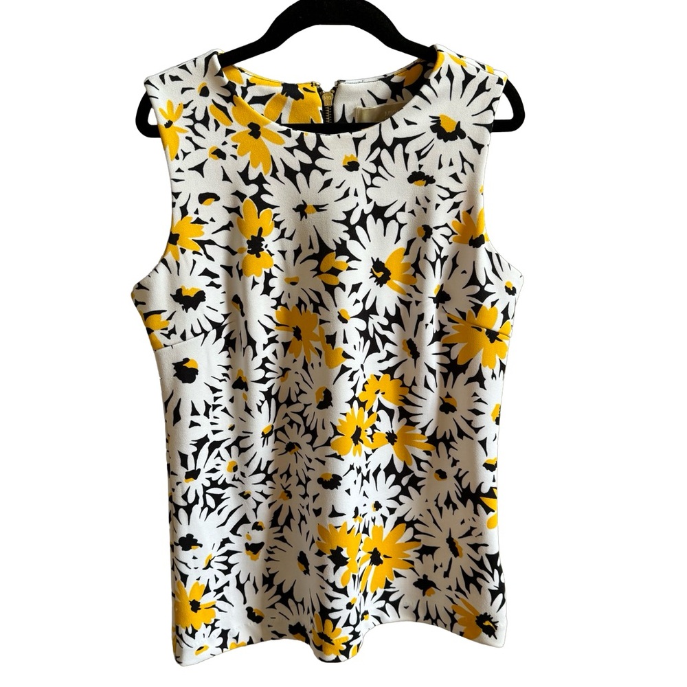 NWOT Michael Kors medium sleeveless daisy print tank top